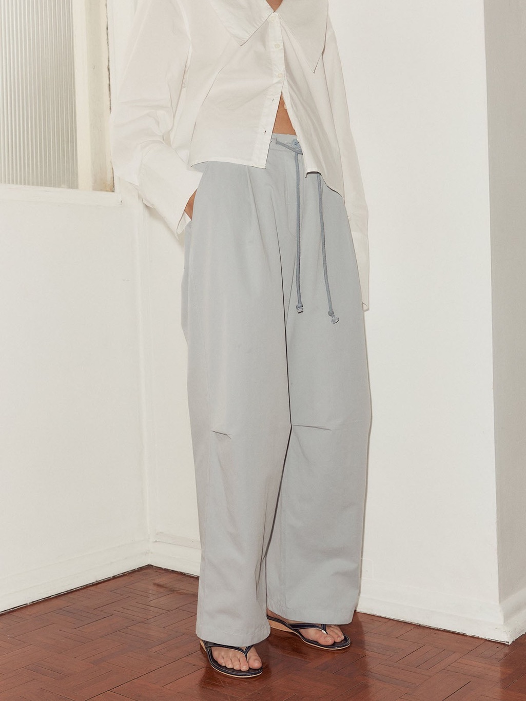 Deiji Studios Bartack Pant In Sky Blue